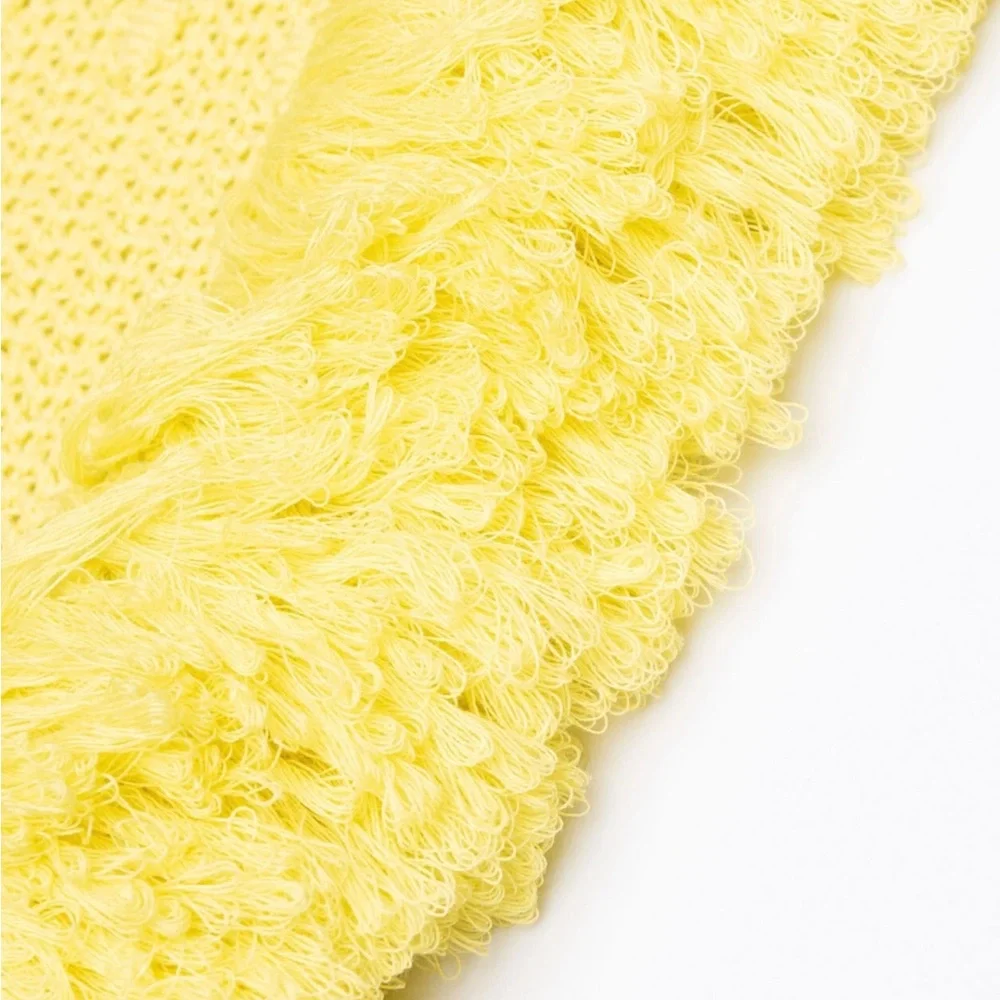 Bottega Veneta Yellow Ruffled Pencil Skirt - Picture 4 of 6